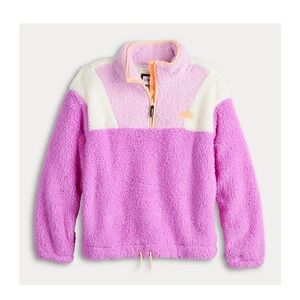 Limited Too Pink and Cream Fleece with Orange Accent